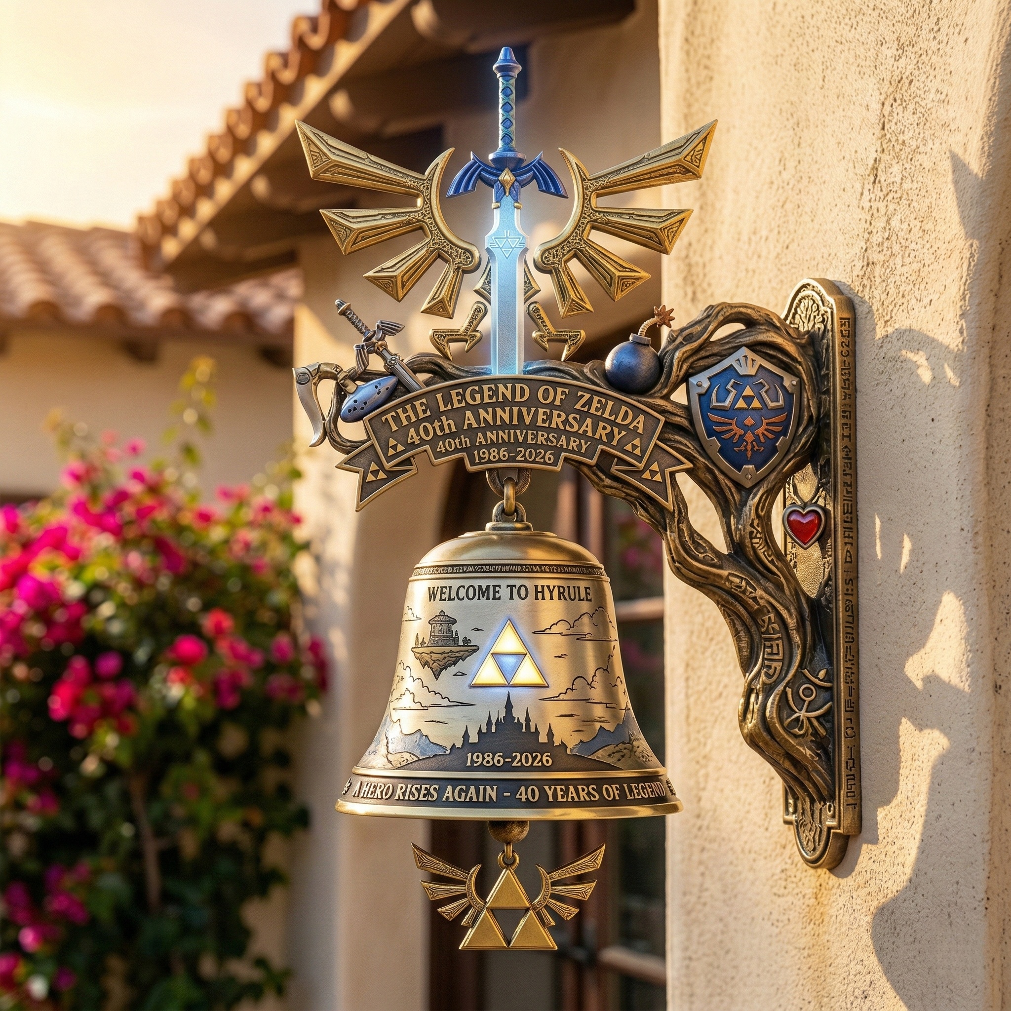 The Legend of Zelda 40th Anniversary – Triforce Legacy Collector Bell (1986–2026 Edition)
