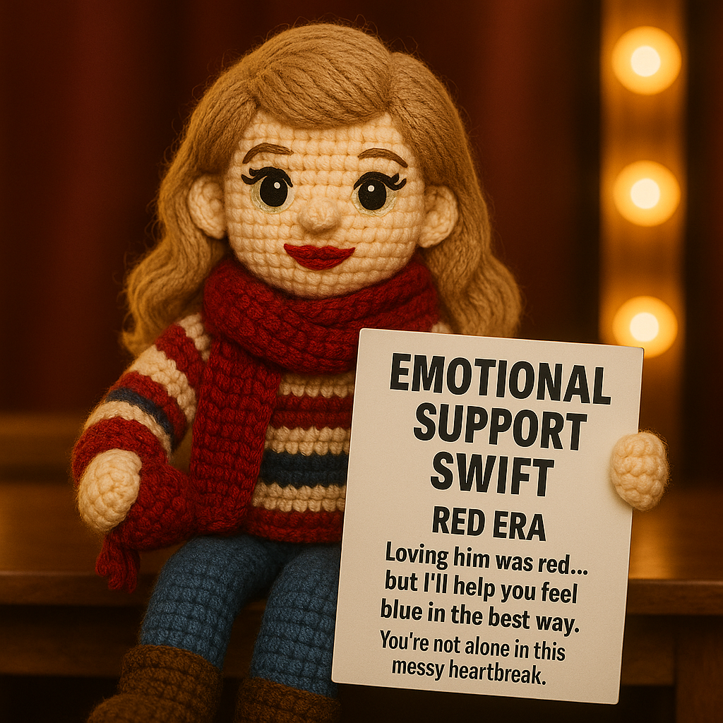 🌟 EMOTIONAL SUPPORT SWIFT Collection Knitted Dolls