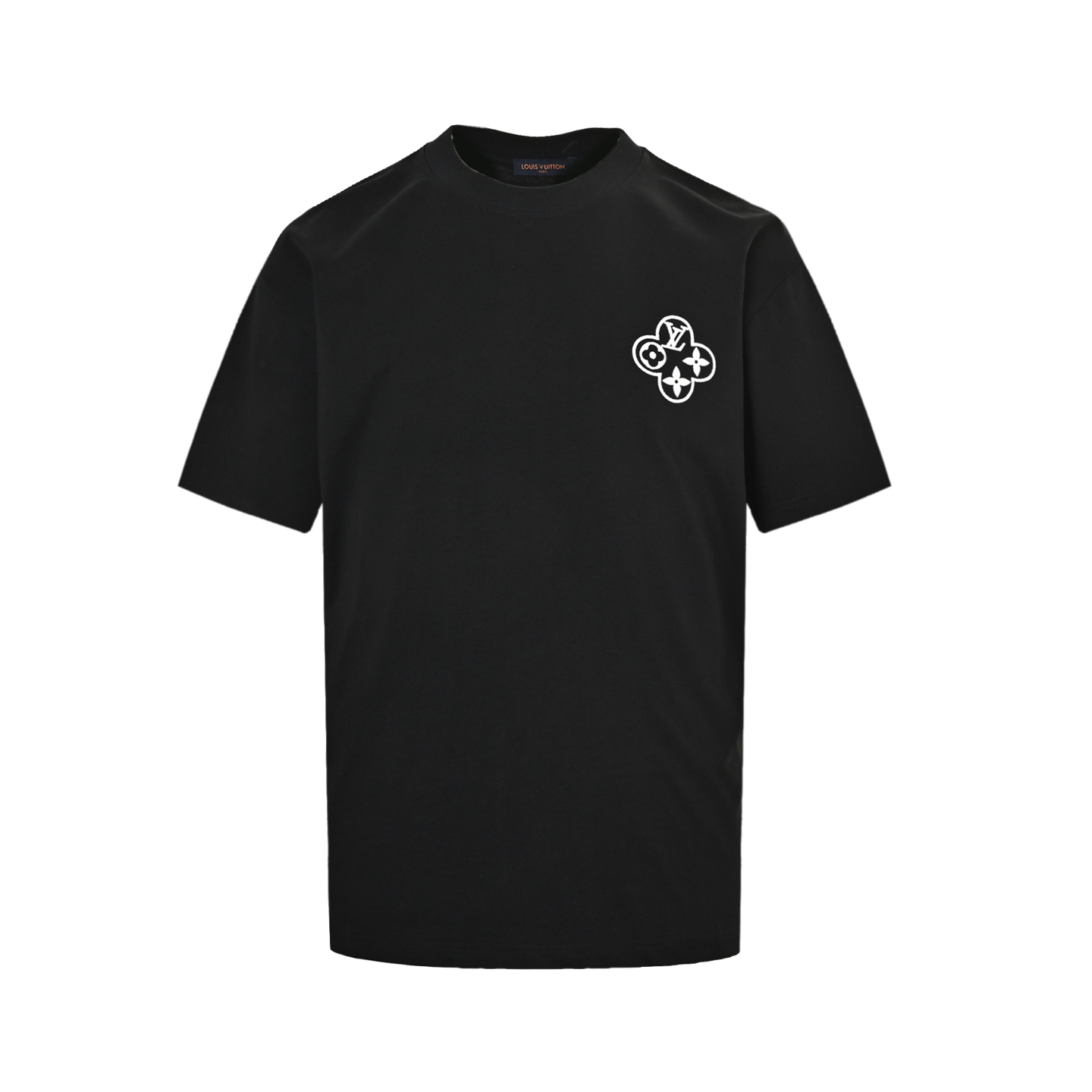 Louis Vuitton 25ss short sleeve with chain back and circle embroidery