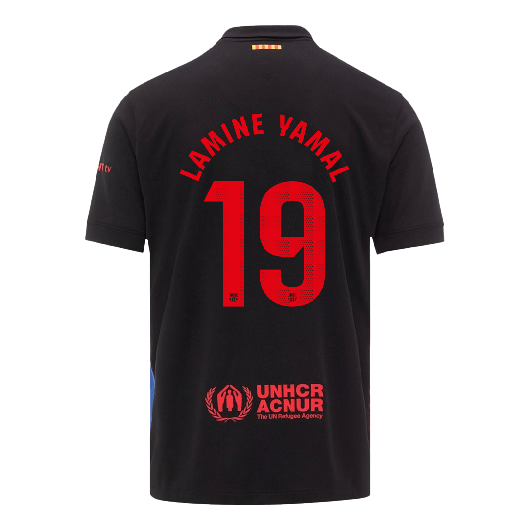 LAMINE YAMAL #19 Barcelona Away Custom Football Jersey 2024/25