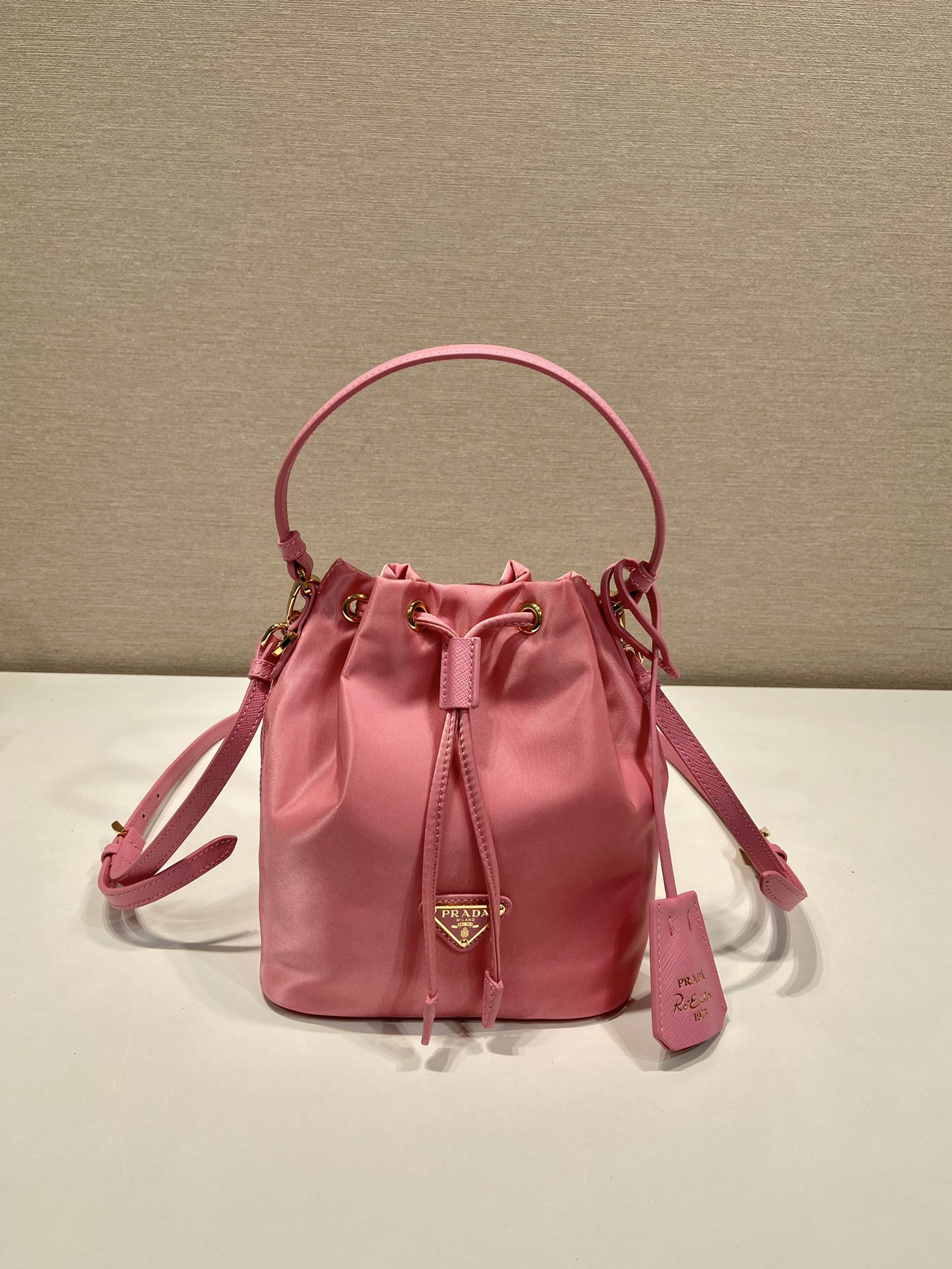 Prada Nylon Bucket Bag 1BE067