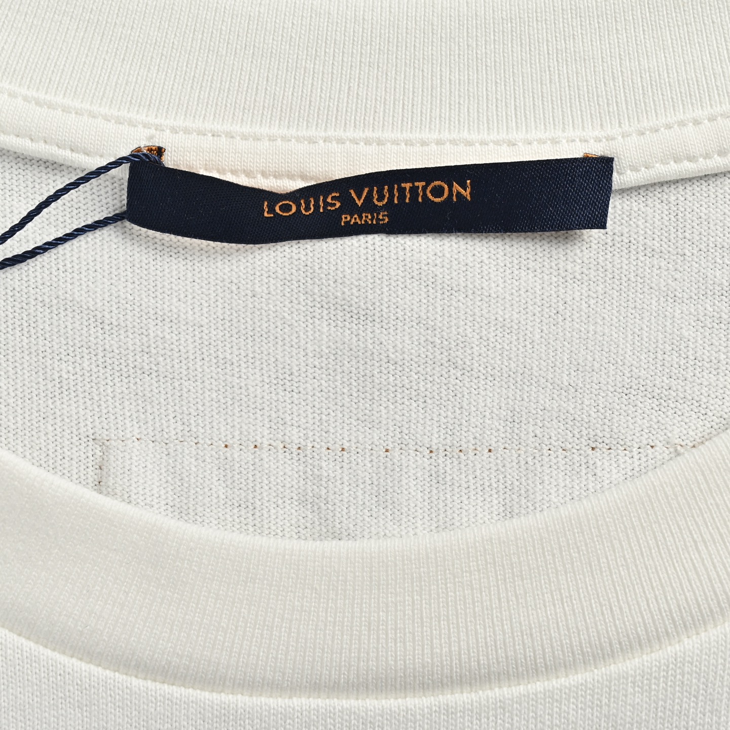 Louis Vuitton Green Foam Lettering Round Neck Short Sleeve