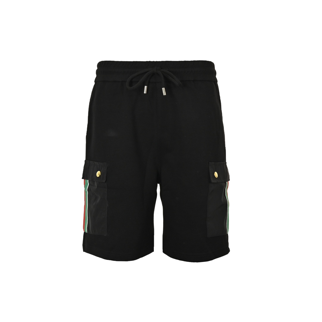 Gucci Red and Green Web Side Pocket Casual Shorts