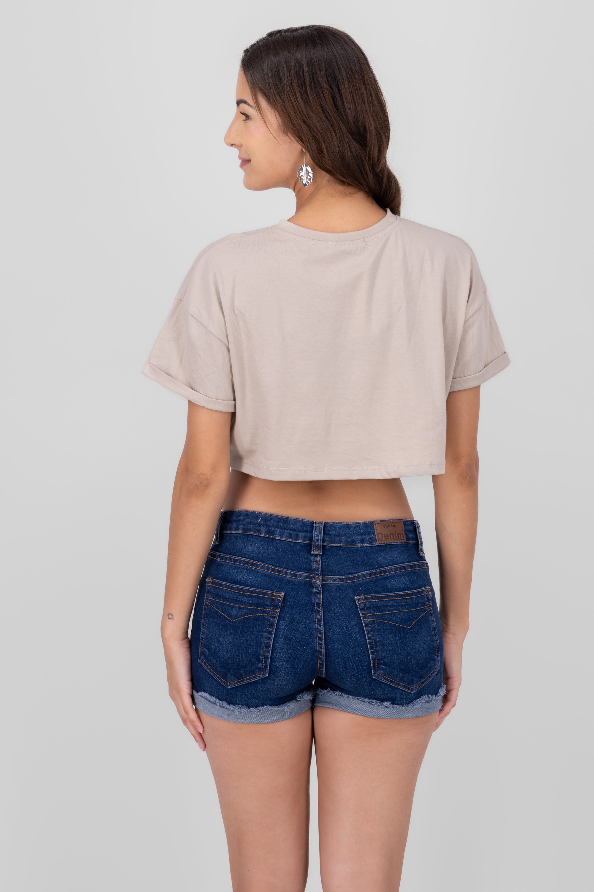 California print crop top