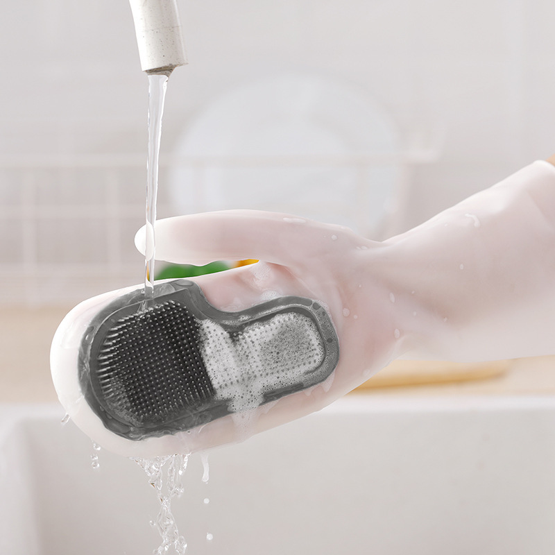 Silicone Dish Washing Gloves (1 pair)  BUY 2 GET 1 FREE NOW