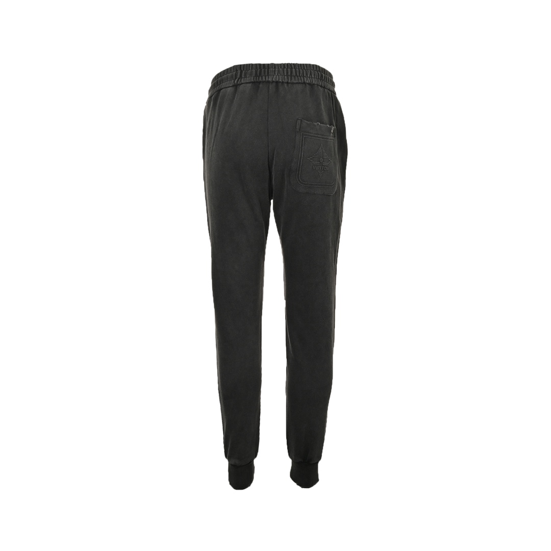 Louis Vuitton Logo Embossed Jersey Cotton Drawstring Sportswear Pants