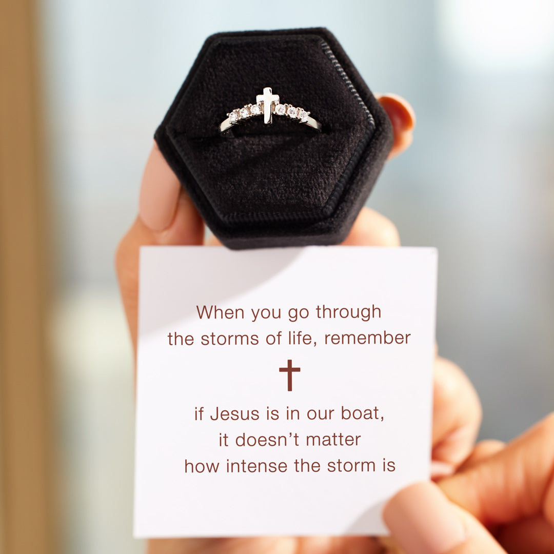 Storms Of Life Cross Arch Ring