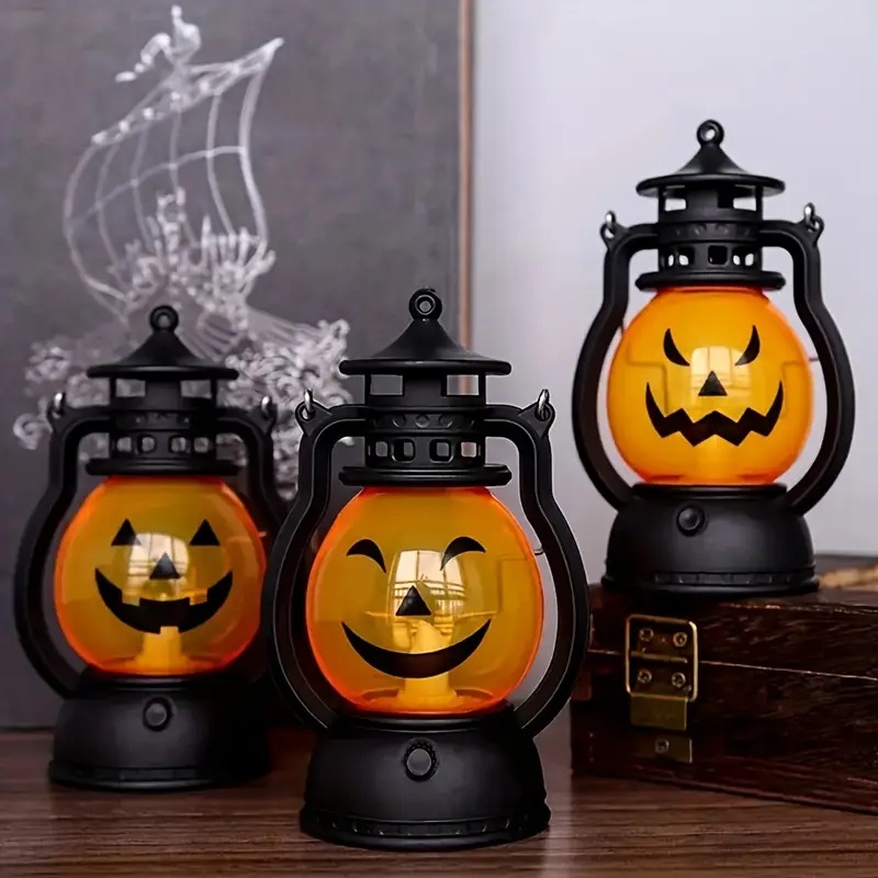 🔥On Sale🔥3PCS Halloween Pumpkin Lantern Portable
