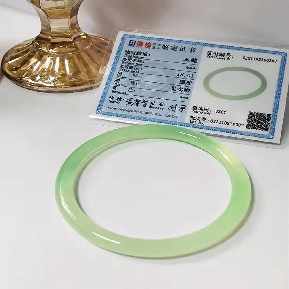 Natural Green Jade Bracelets Handring For Women Fine Jewelry 6mm Chalcedony Agate Bangle Fashion Accessories Free Shipping