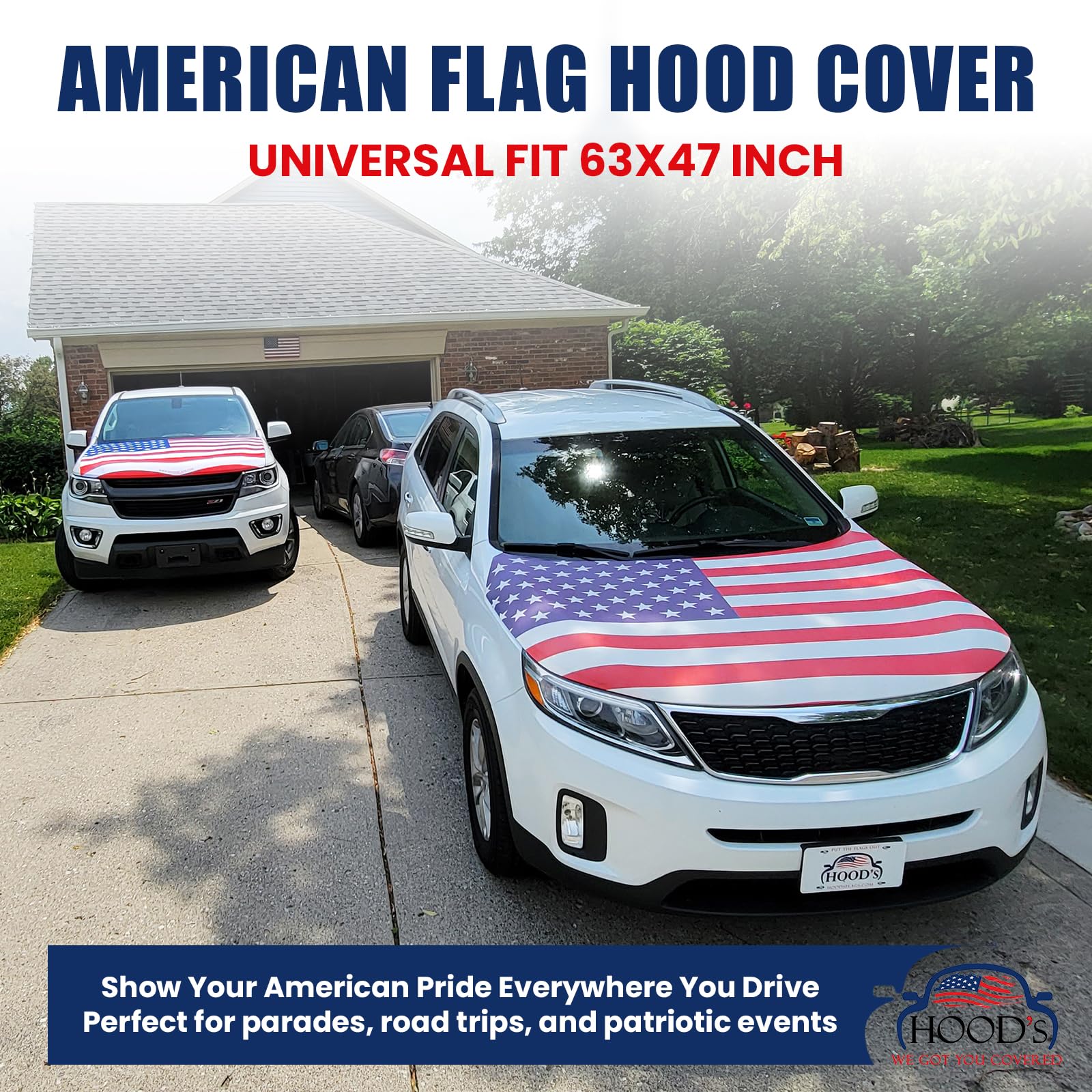 🔥ON SALE - 50% OFF🔥American Flag Car Hood Cover