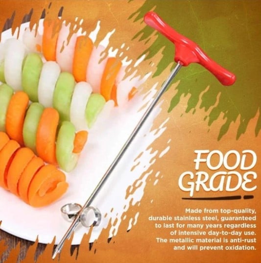 (🔥CHRISTMAS SALE 50% OFF)Vegetable Fruit Spiral Knife-BUY 3 GET 2 FREE NOW!
