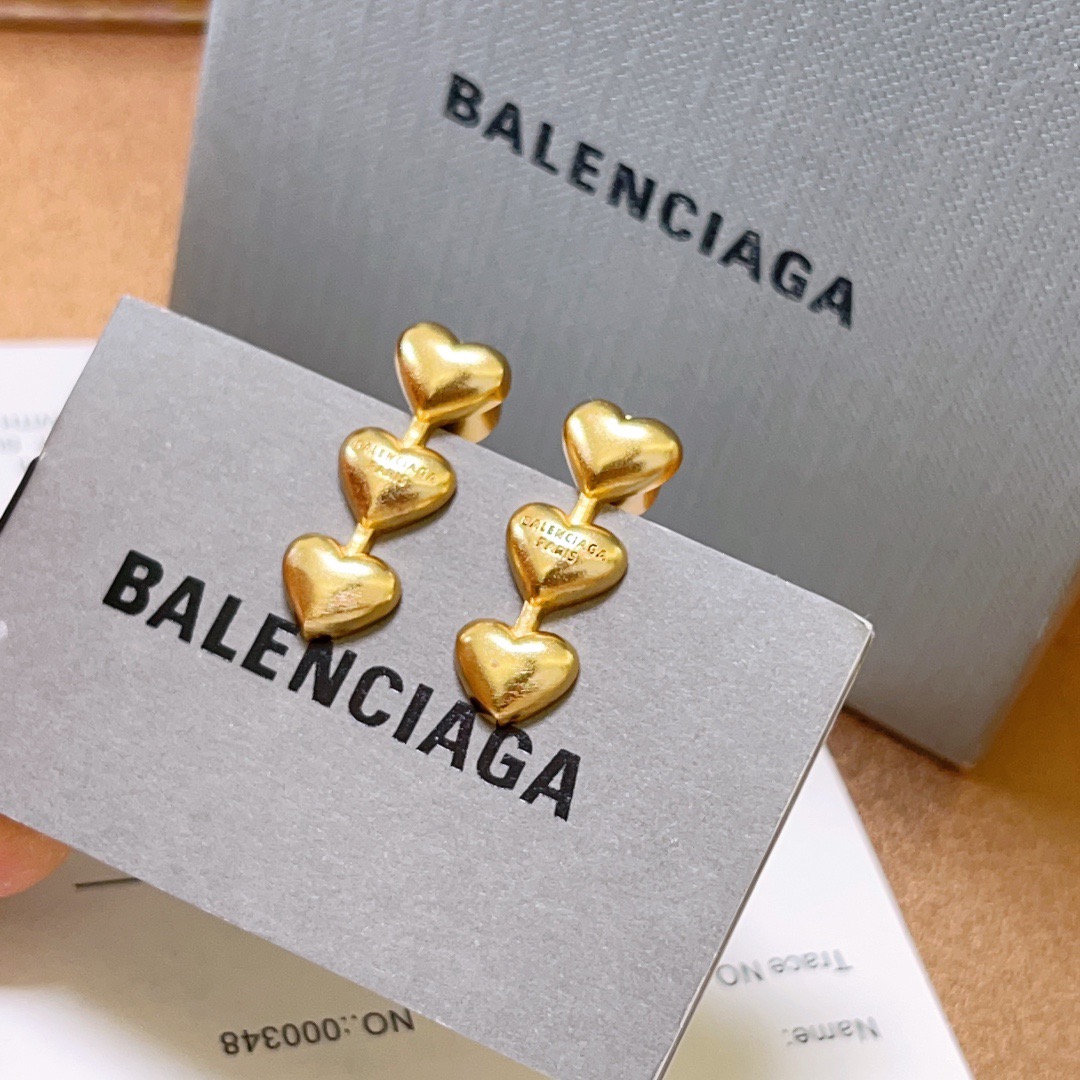 Balenciaga Heart Earrings