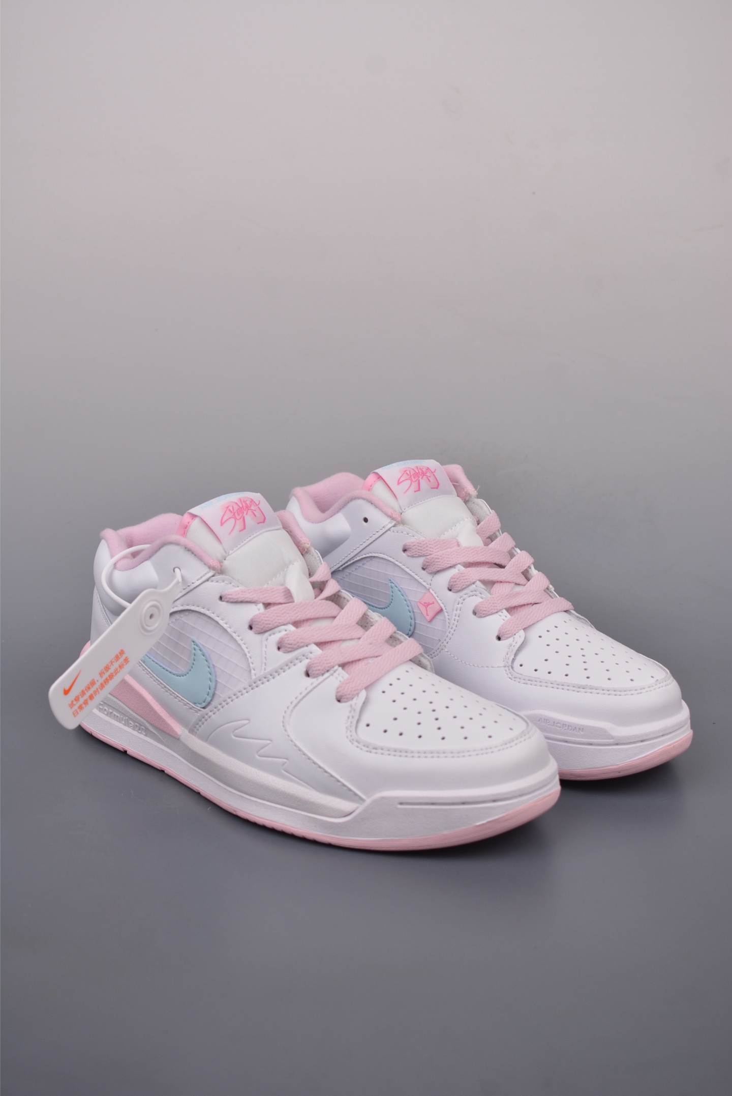 Nike Air Jordan Stadium 90 Sneakers White and Pink HQ1193-141