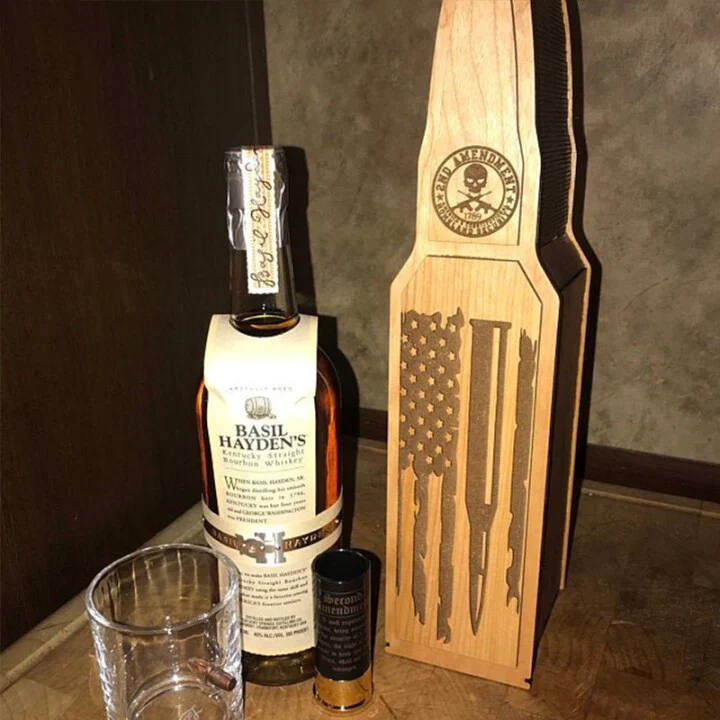 2nd Amendment wooden box
