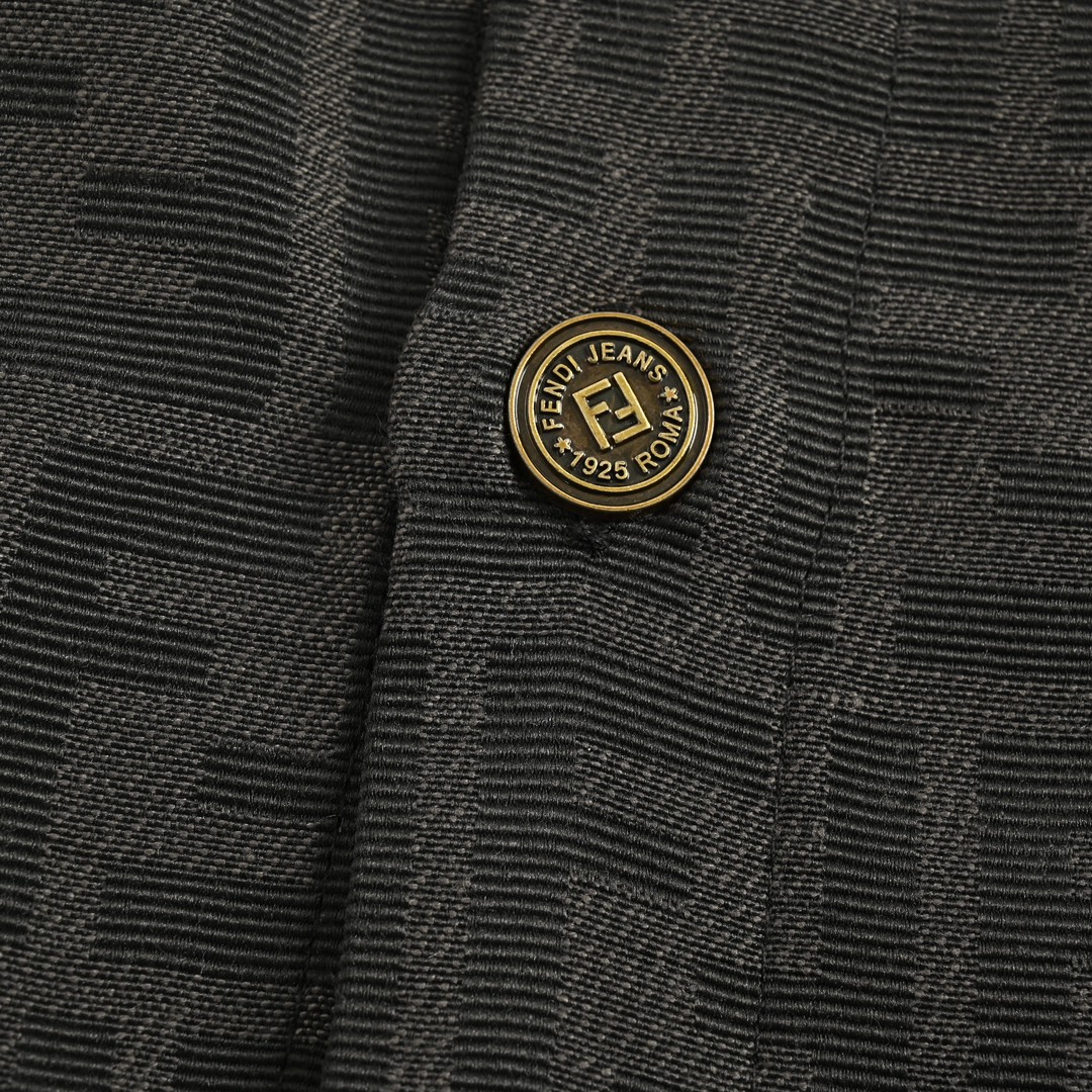 Fendi 24Fw FF all-over jacquard suit shirt jacket