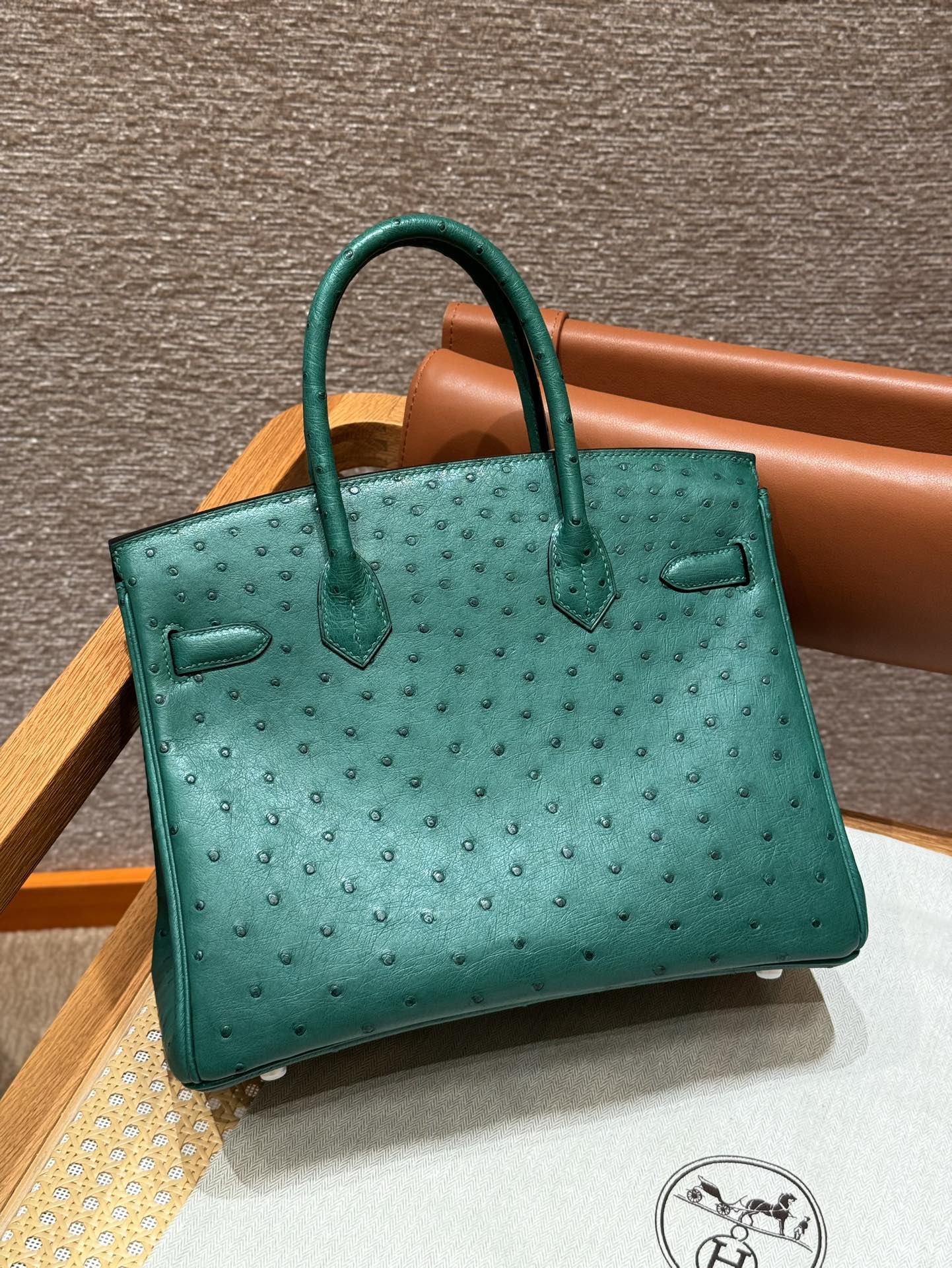 Hermes Birkin z6Malachite (Handmade to order)