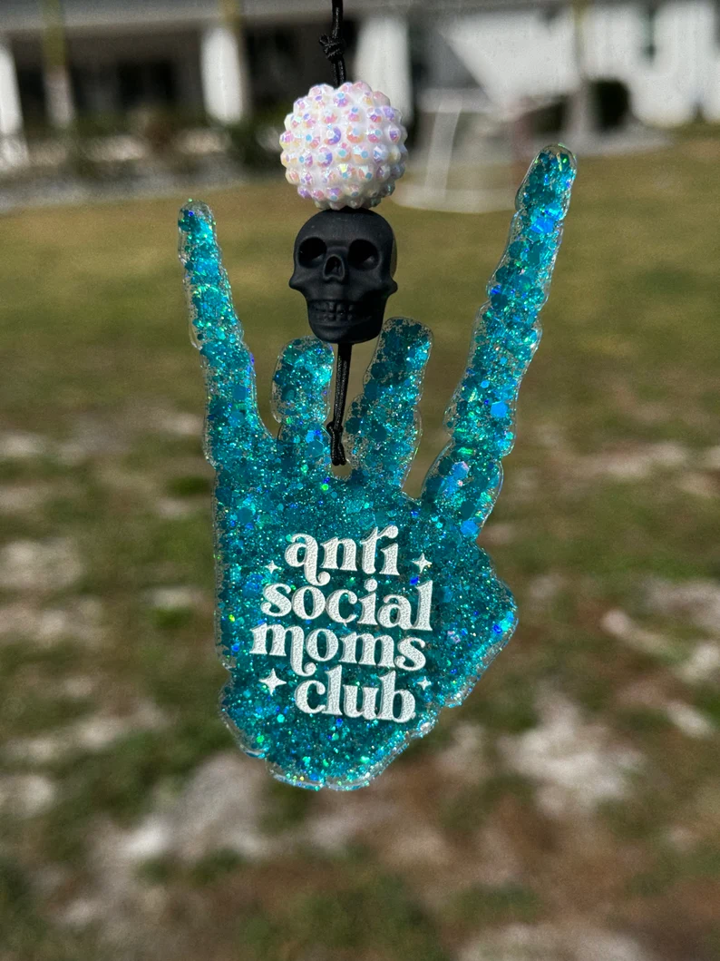 Skull Car Charm，Rearview Mirror Charm