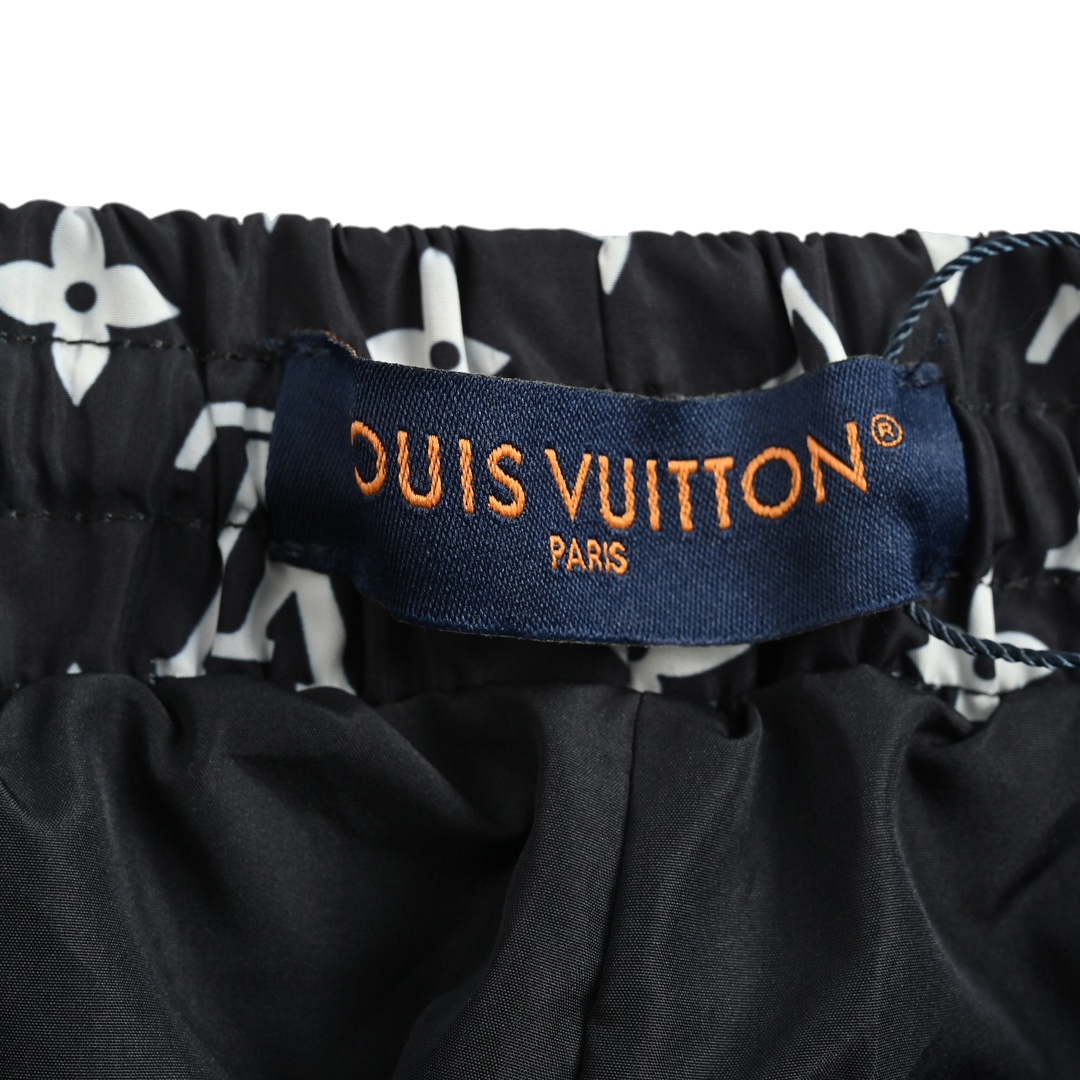 Louis Vuitton 24Fw monogram print contrast trousers