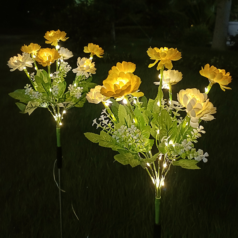 ON SALE🔥Waterproof Solar Outdoor Flowers Lights with 7 Blooming Flowers