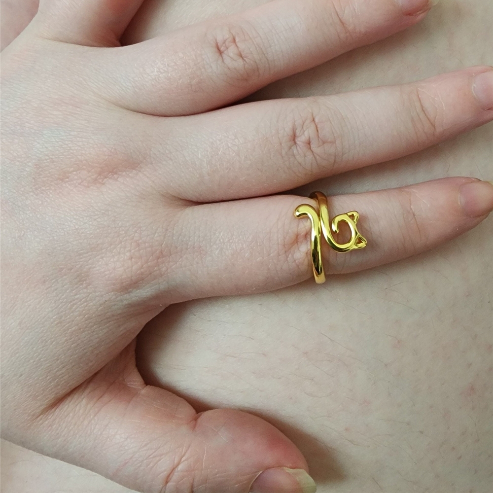 Cute Cat-Shaped Crochet Tension Rings