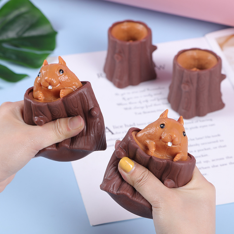 👍Last Day Promotion 50% OFF💥Evil Squirrel Stress Relief Toy Cup 3-Pack