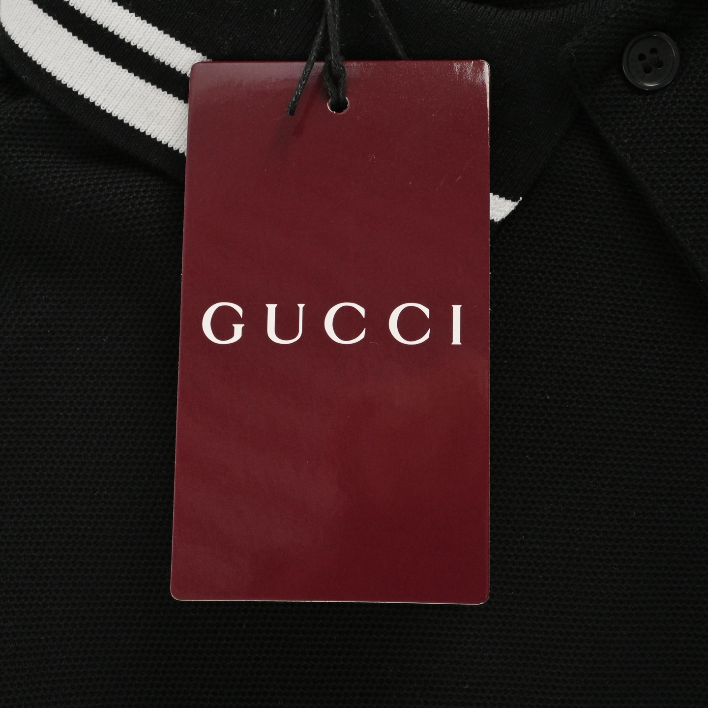 Gucci 25ss embroidered pocket polo short sleeve
