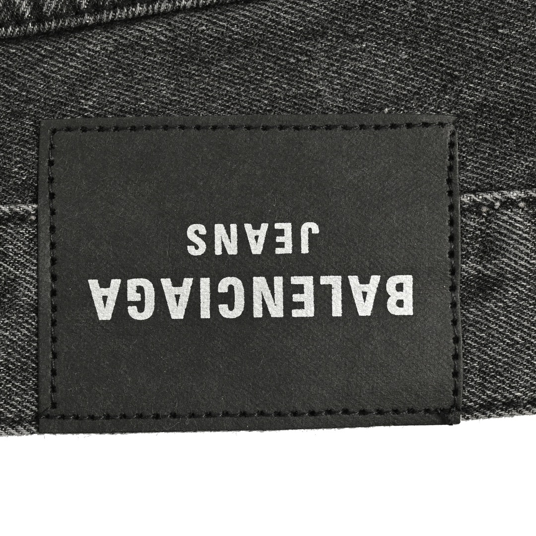 Balenciaga distressed wide-leg jeans