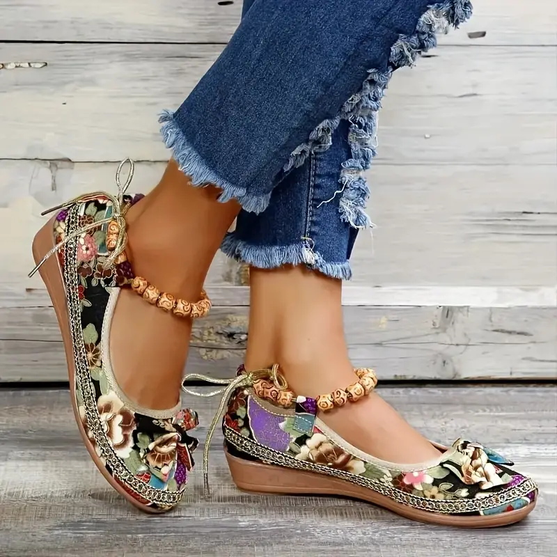 ❤️Mother's Day Sale 60% OFF❤️2024 🌹 Handmade Women's Orthopedic Beading Platform Sandals