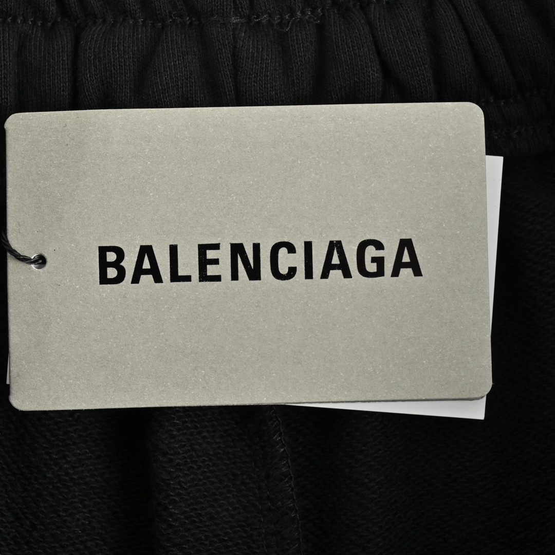 Balenciaga 24ss lB reflective letter print shorts