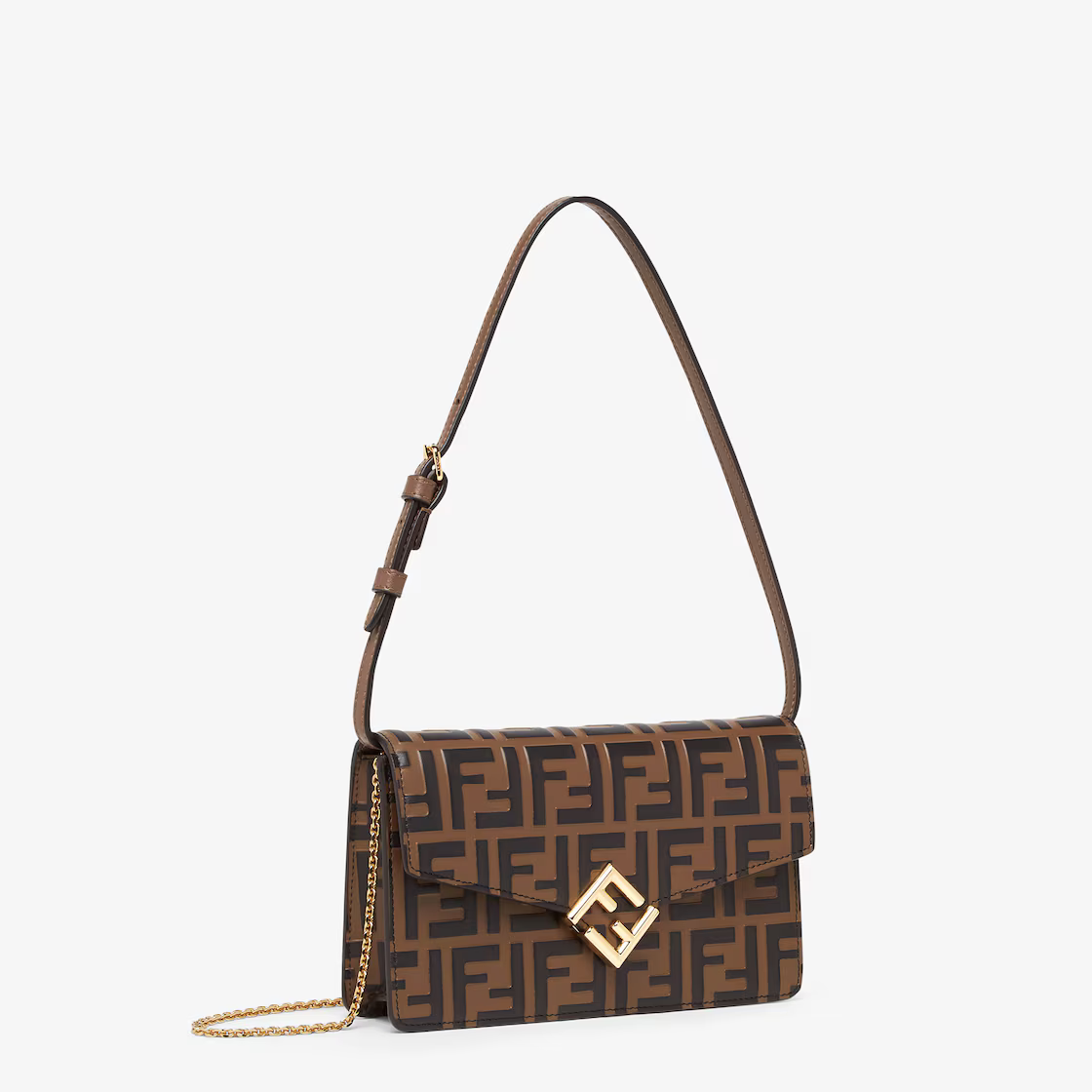 Fendi FF Diamonds Wallet On Chain 8M0488AQ1QF13VK