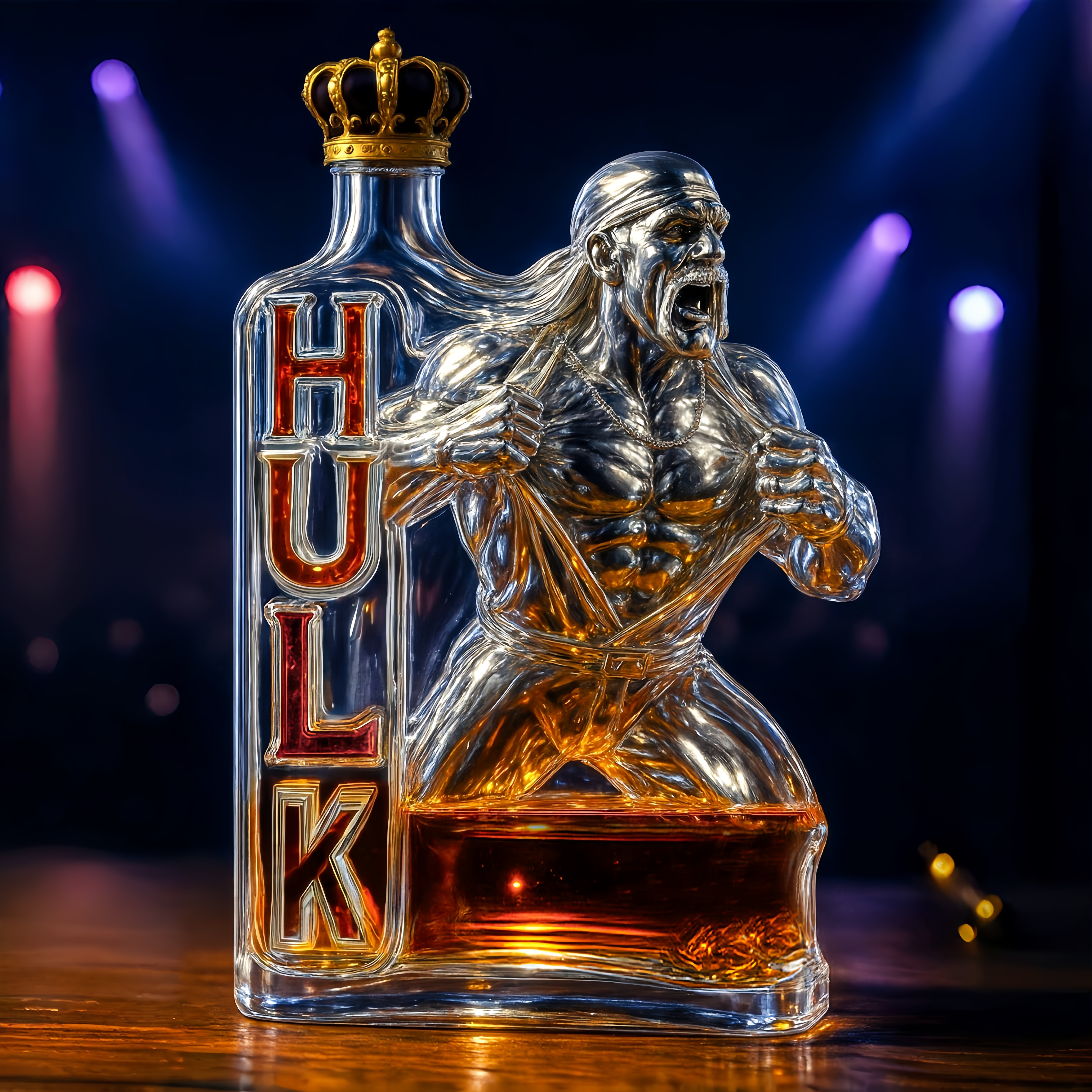Hulk Hogan Memorial Edition Whiskey Bottle