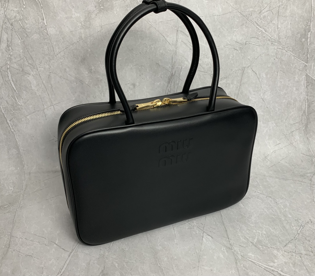 Miu Miu Brown Leather Briefcase 5BB117