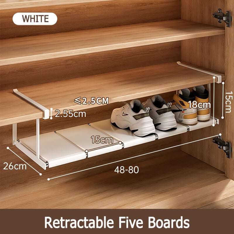 Multi-functional tiered partition shoe rack