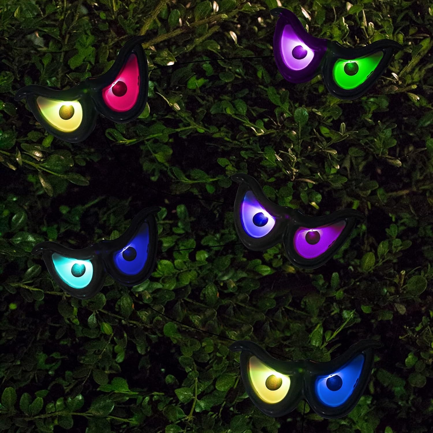 🔥LAST DAY 50% OFF🔥5 Pairs Halloween Ghost Eyes String Lights Decor