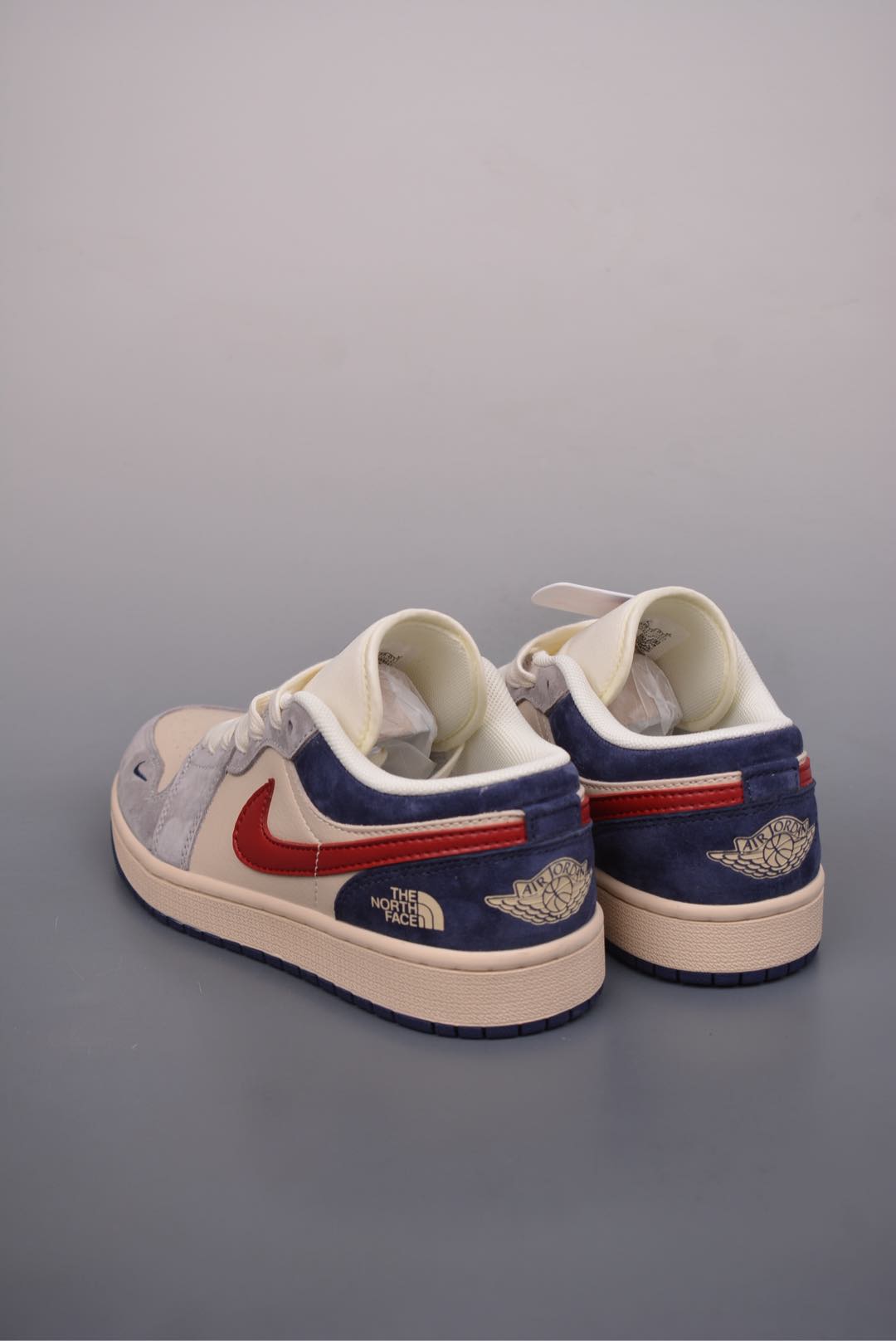 The North Face x Nike Air Jordan 1 Low OG Beige Gray Blue DM9188-012