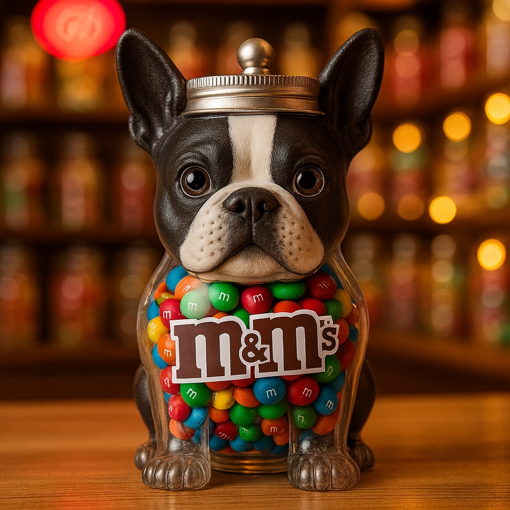 Boston Terrier Candy Jar