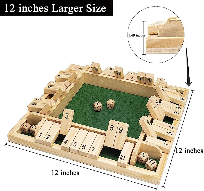 (🔥Last Day Promotion-SAVE 50% OFF)Best Family Toys👍Wooden Board Game🧩(12 Inches)-BUY 2 GET 10% OFF AND FREE SHIPPING