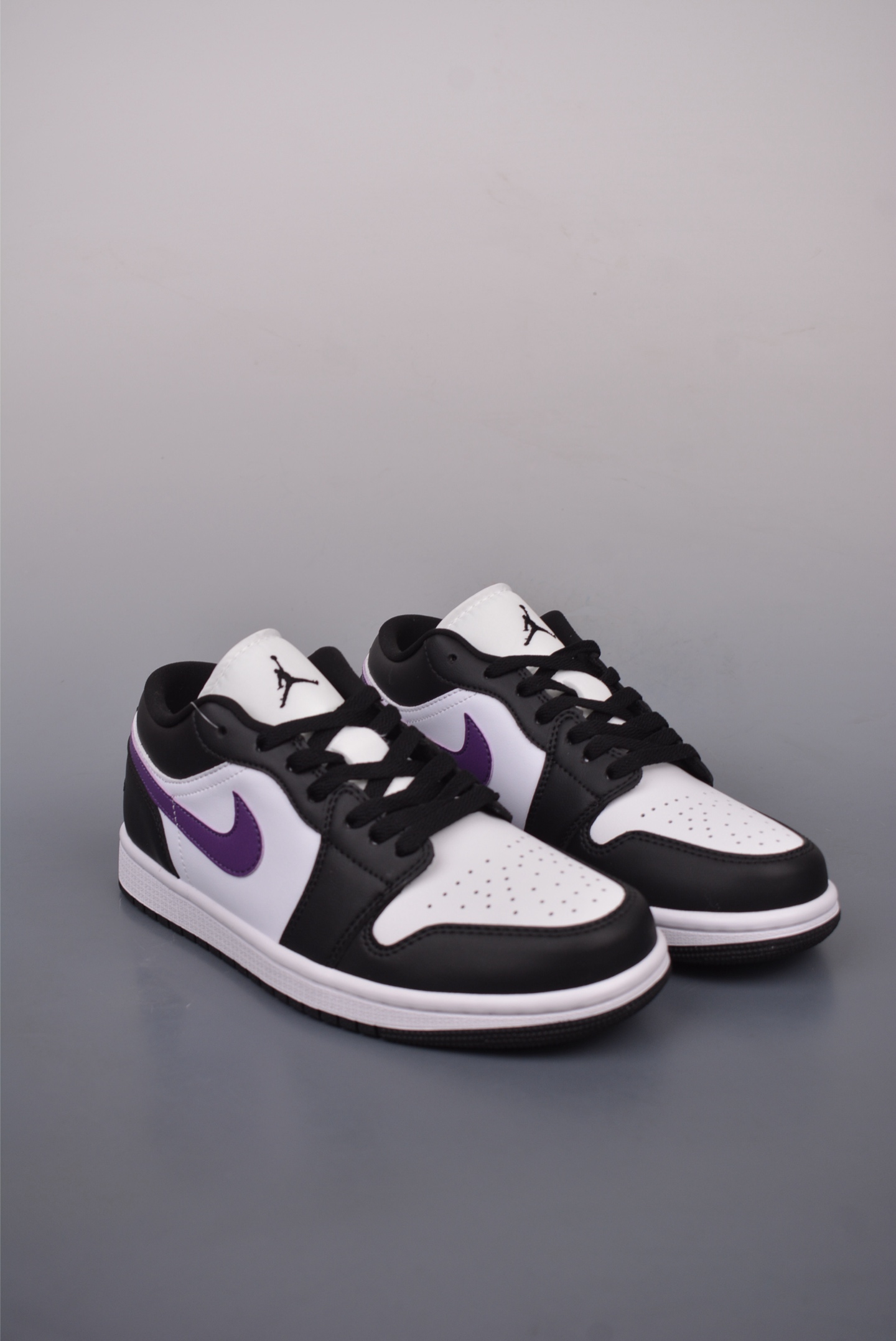 Nike Wmns Air Jordan 1 Low GS Black White Purple HJ5911-105