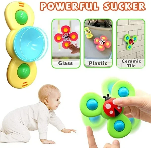 (Summer Hot Sale - Now 49% off) 🔥Suction cup rotating toys are a must-have for growing babies
