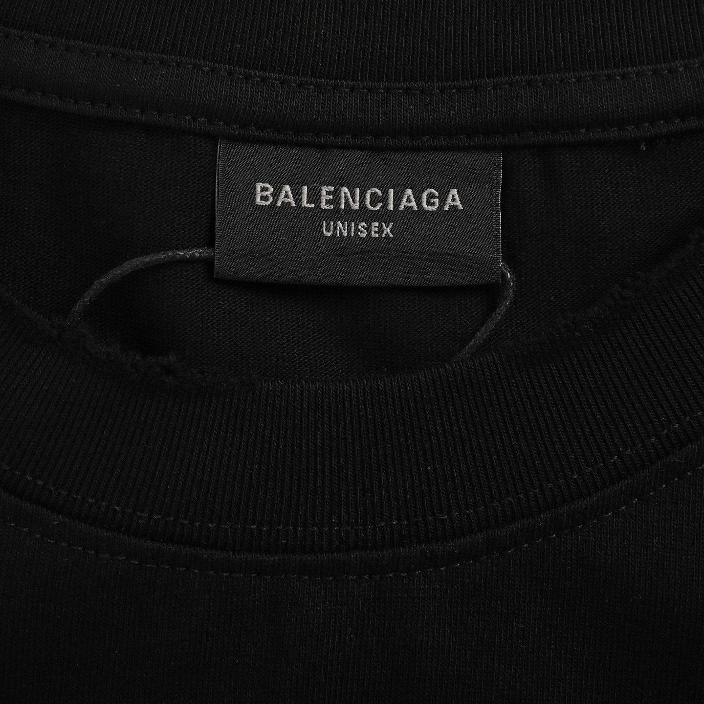 Balenciaga 25ss double B embroidery and 3D inkjet logo ripped short sleeves