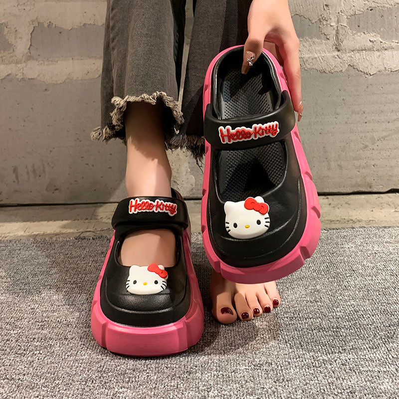 Hello Kitty Clogs Slip on Water Shoes Casual Summer Sandals for Girls