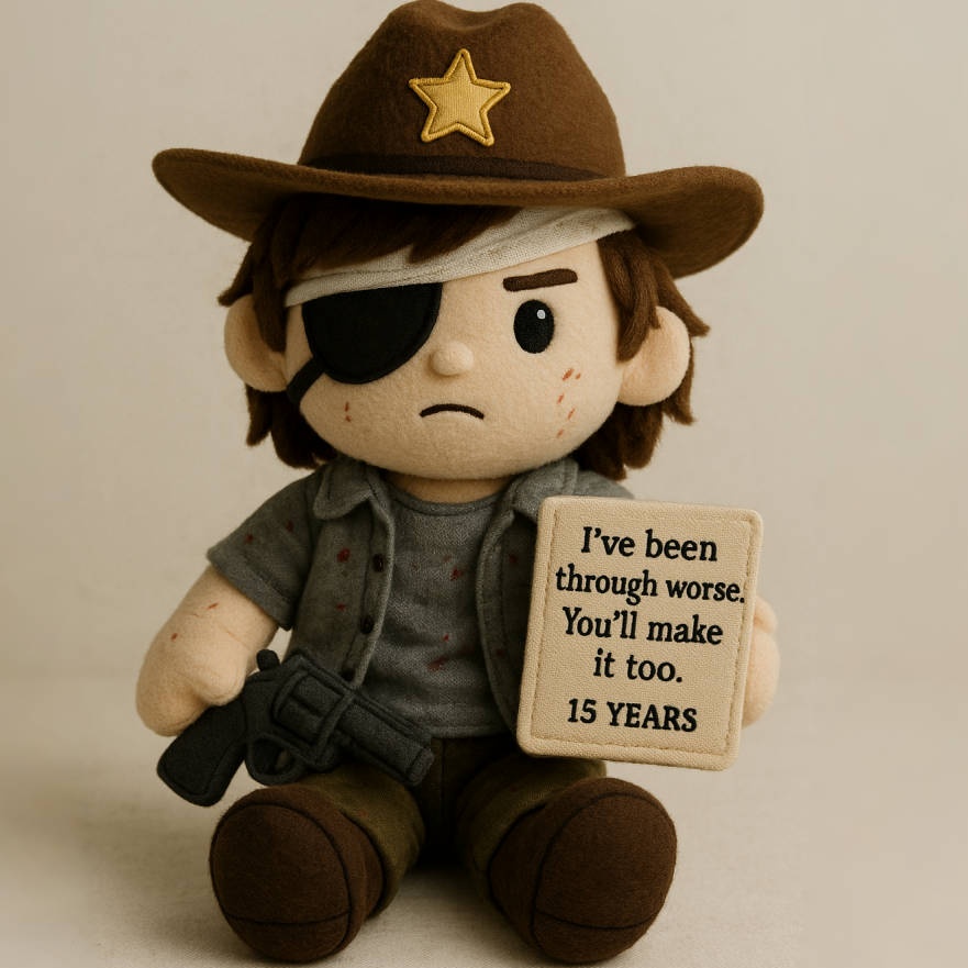 🧸Carl Grimes 15th Anniversary Emotional Plush Dolls