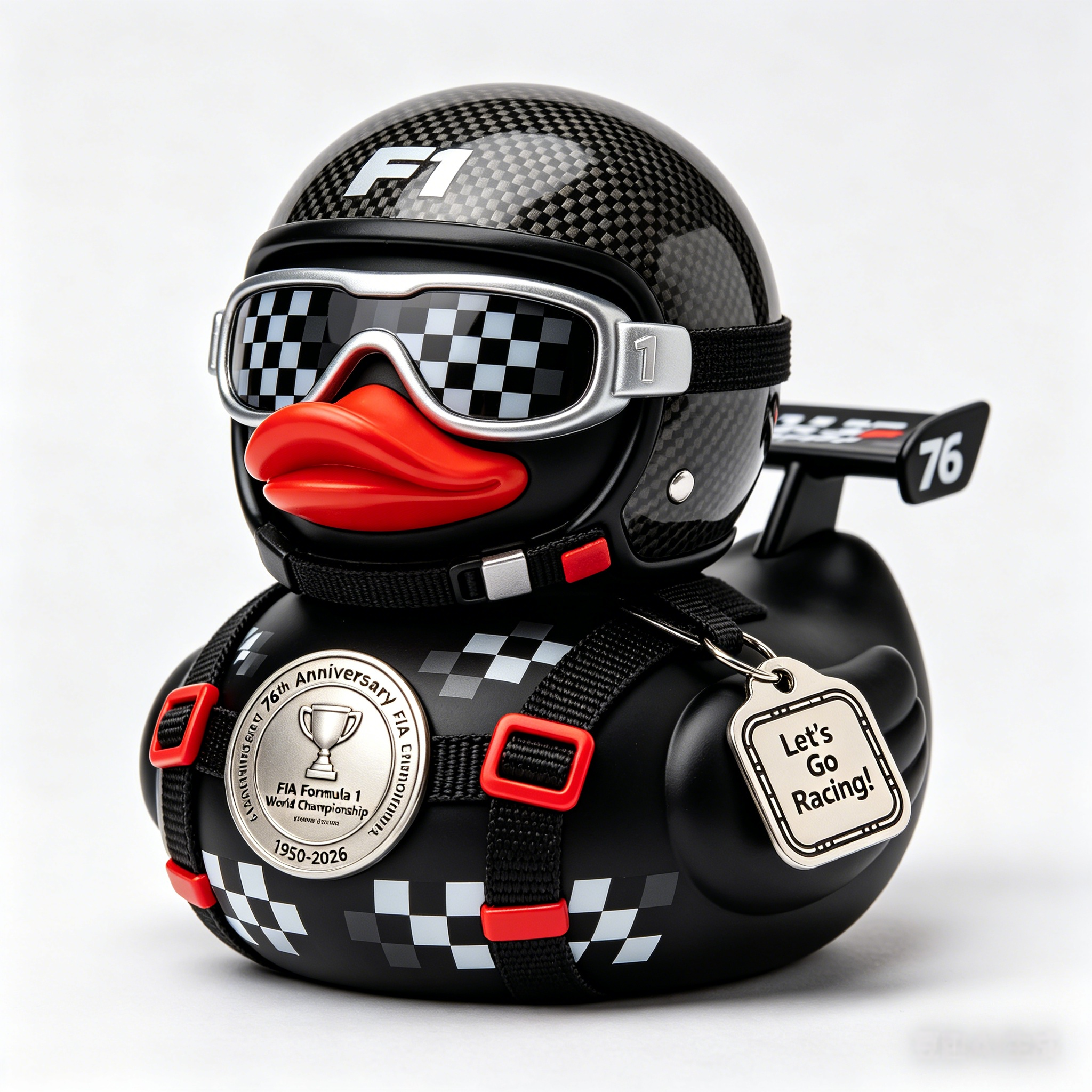 🏎️  F1 76th Anniversary Edition Carbon Fiber Racing Duck 🏁