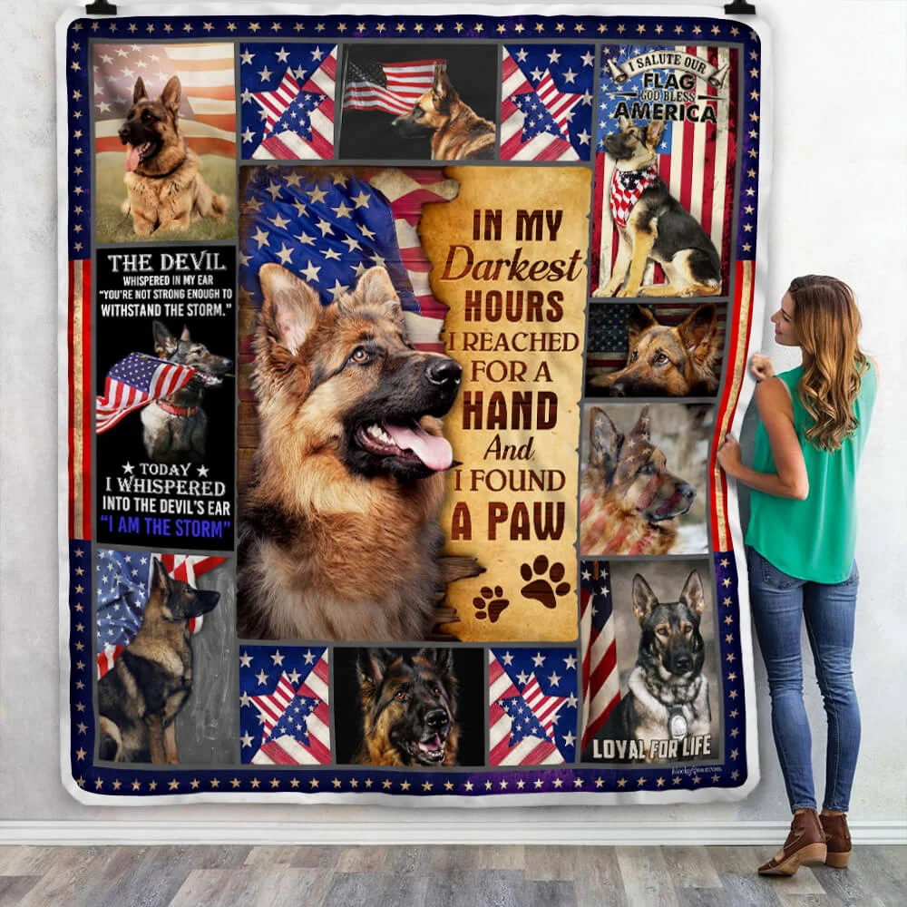 German Shepherd. Loyal For Life Sofa Throw Blanket