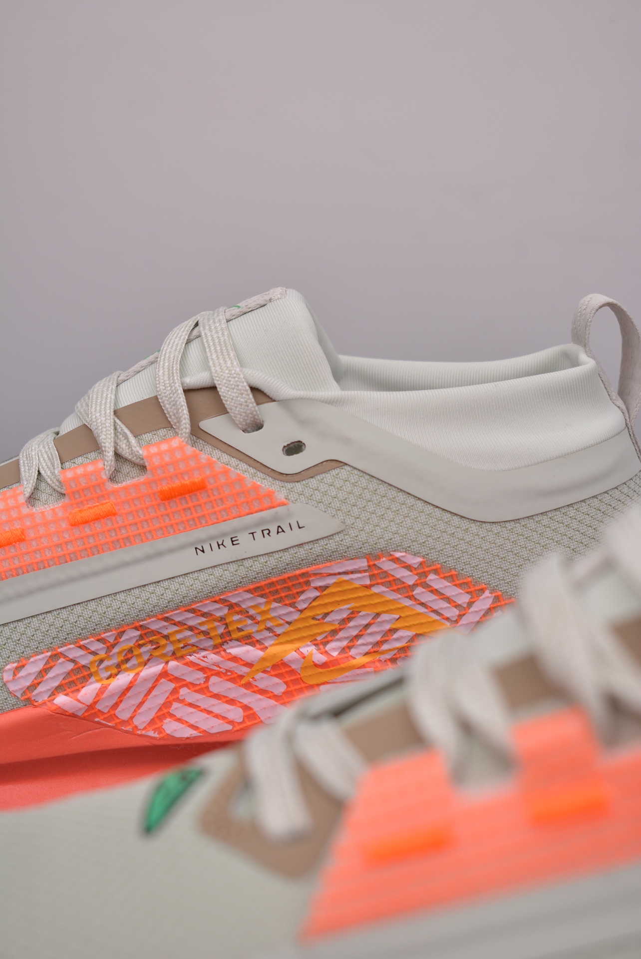Nike REACTX PEGASUS TRAIL 5 Next Nature Grayish white orange  FQ0908-004