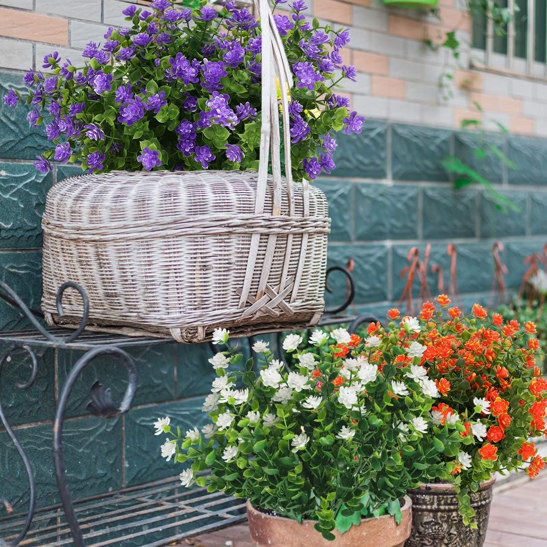 🏆Last Day 49% OFF⚡Artificial Fall Flowers UV Resistant Fake Outdoor Plants