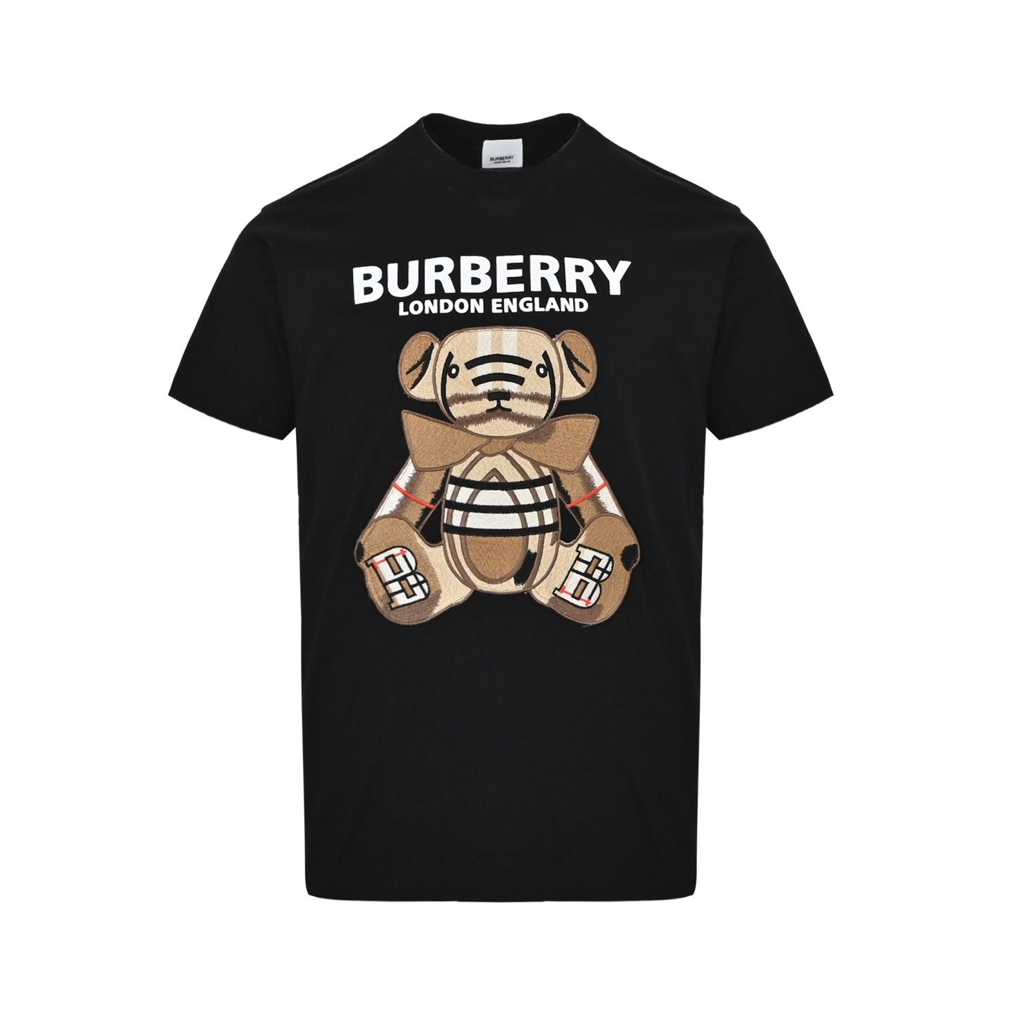 Burberry Bear patch embroidered short sleeves