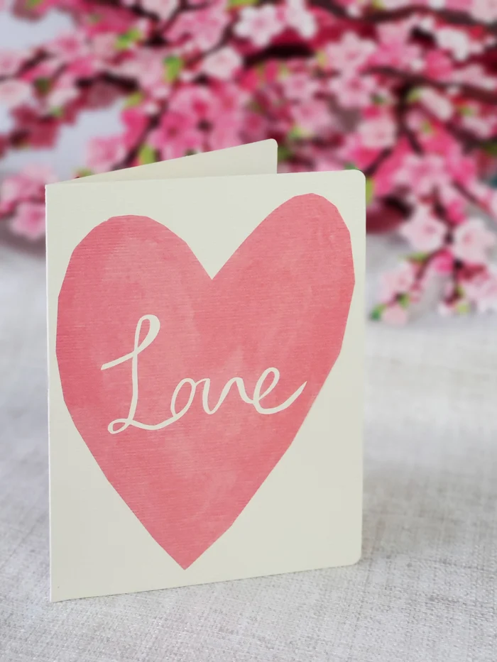 POP-UP 3D CHERRY BLOSSOM GREETING CARD