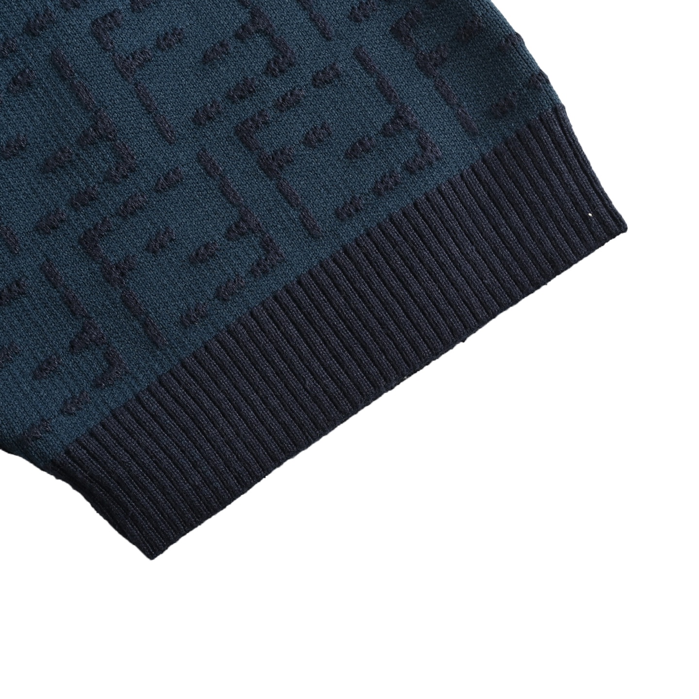 Fendi 25ss all-over FF jacquard knit short sleeves