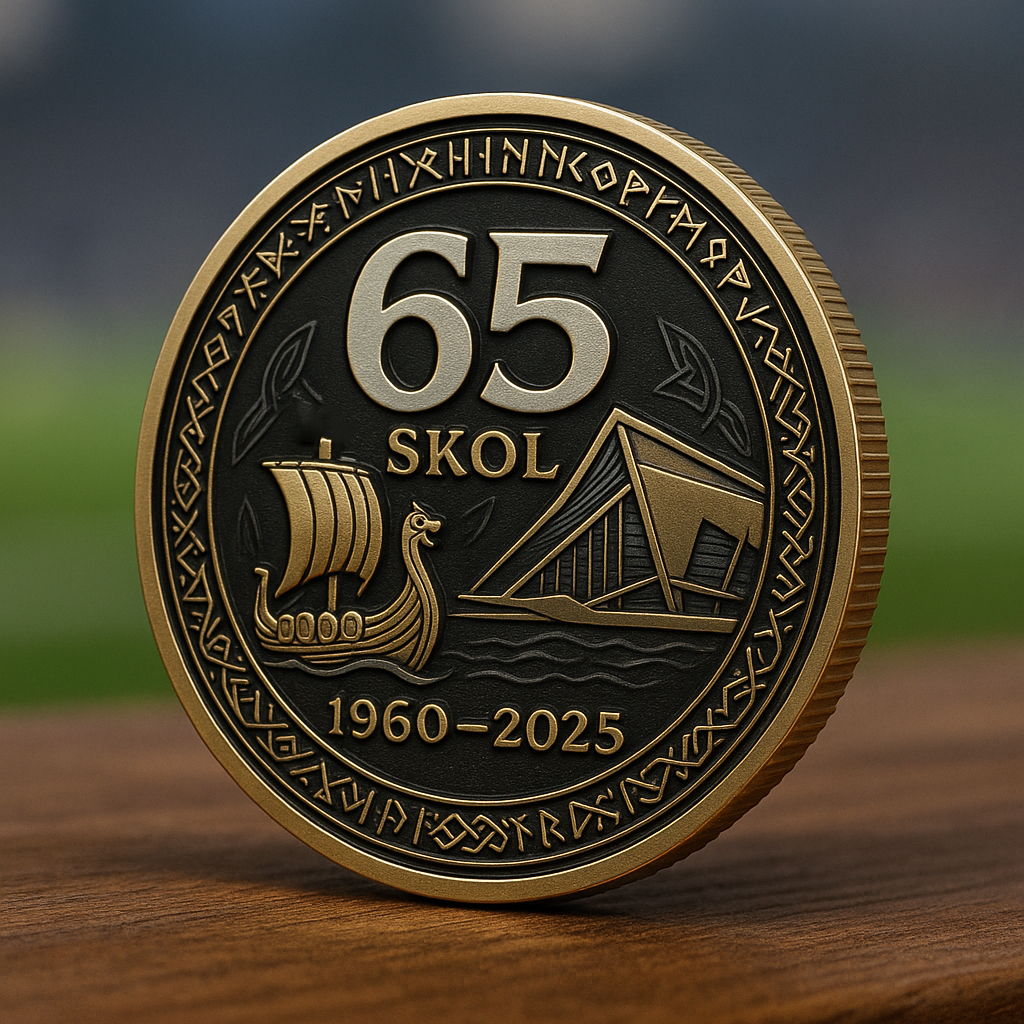 Minnesota Vikings 65th Anniversary Commemorative Coin